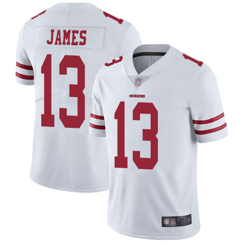San Francisco 49ers Limited White Men Richie James Road NFL Jersey #13 Vapor Untouchable